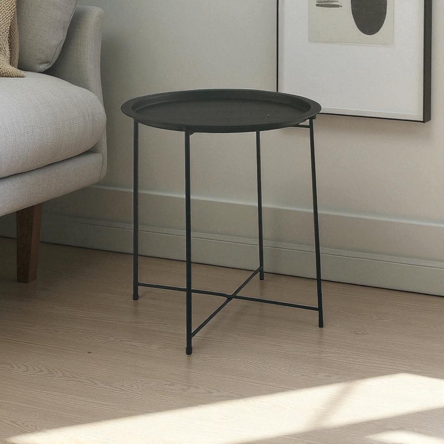 Resin tray table-pressed flowers